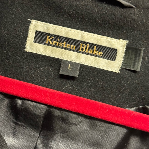 Kristen Blake Wool and Cashmere Blend Midi Coat in Black - Picture 4 of 5